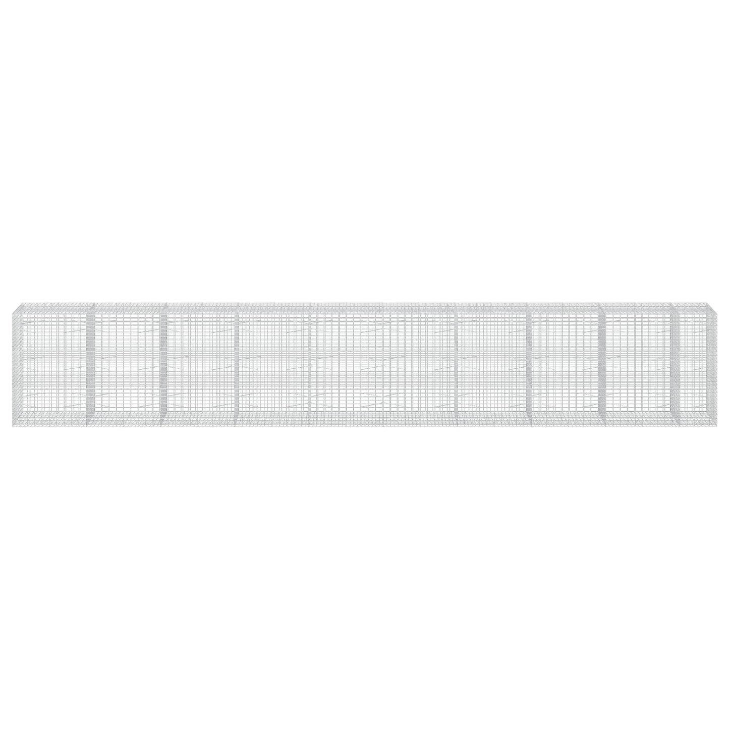 vidaXL Γκαμπιόν με σύρμα 3,5 mm και πλέγμα 5x10 cm 950x100x150 εκ.