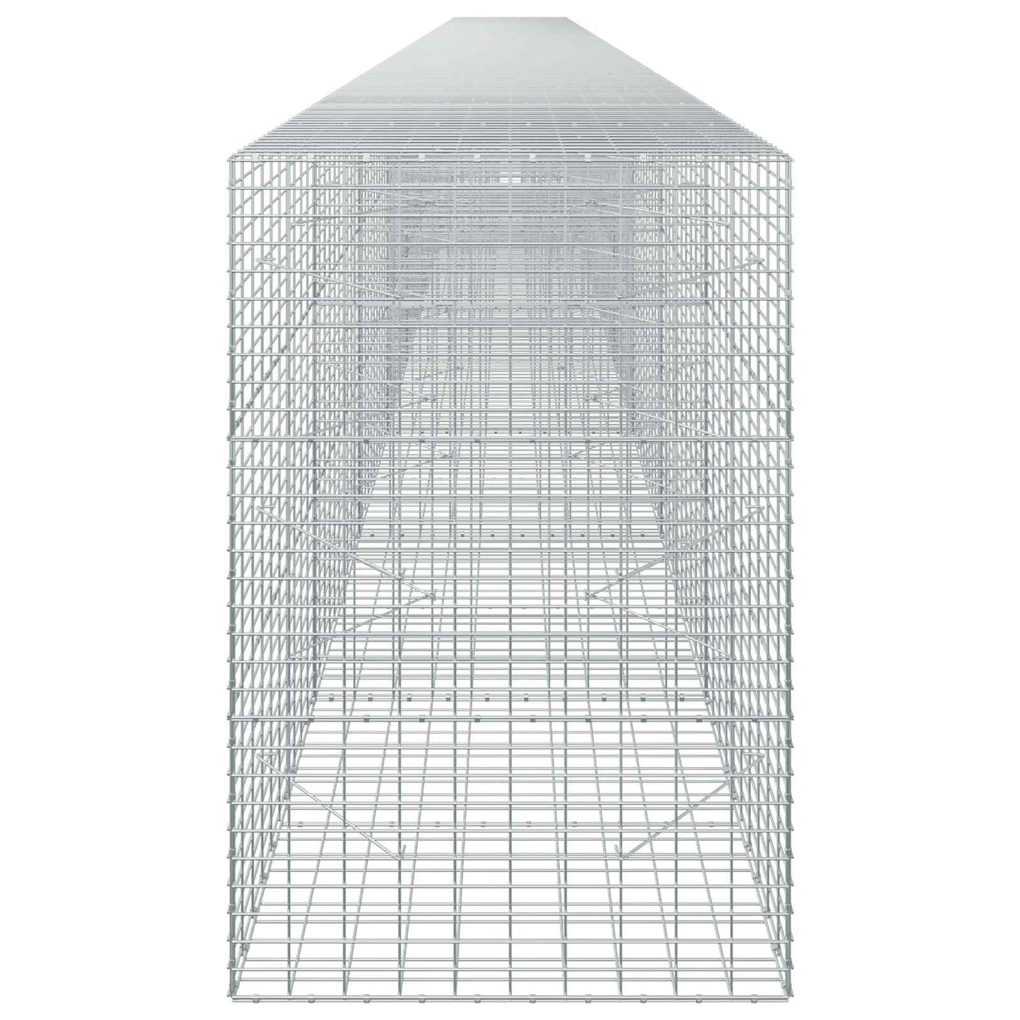 vidaXL Γκαμπιόν με σύρμα 3,5 mm και πλέγμα 5x10 cm 950x100x150 εκ.
