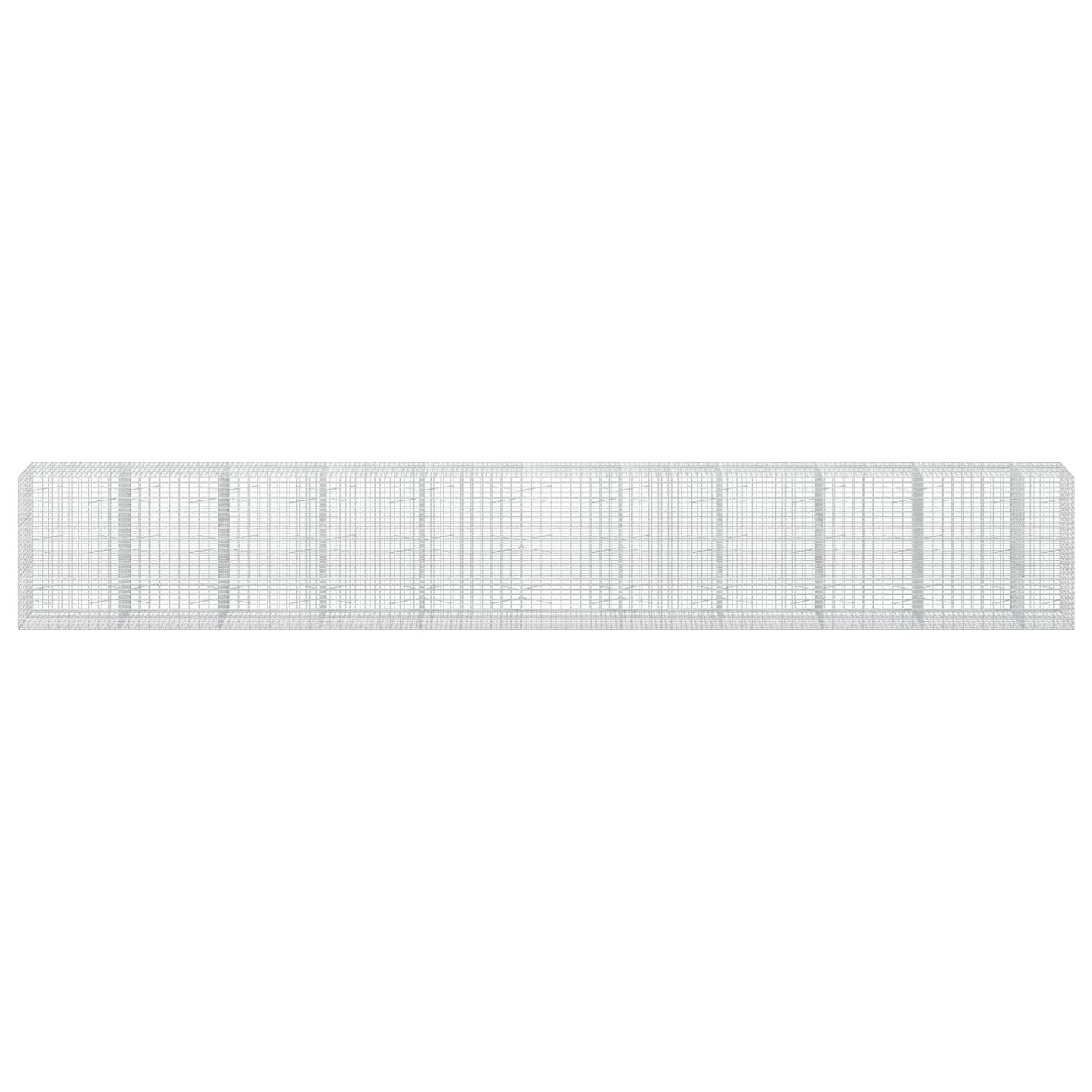 vidaXL Γκαμπιόν με σύρμα 3,5 mm και πλέγμα 5x10 cm 1050x100x150 εκ