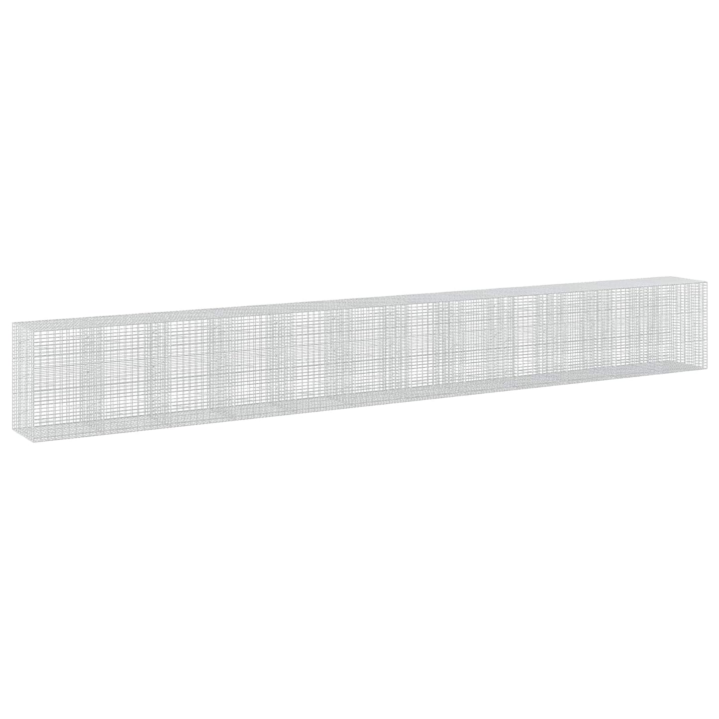vidaXL Γκαμπιόν με σύρμα 3,5 mm και πλέγμα 5x10 cm 1200x100x150 εκ.