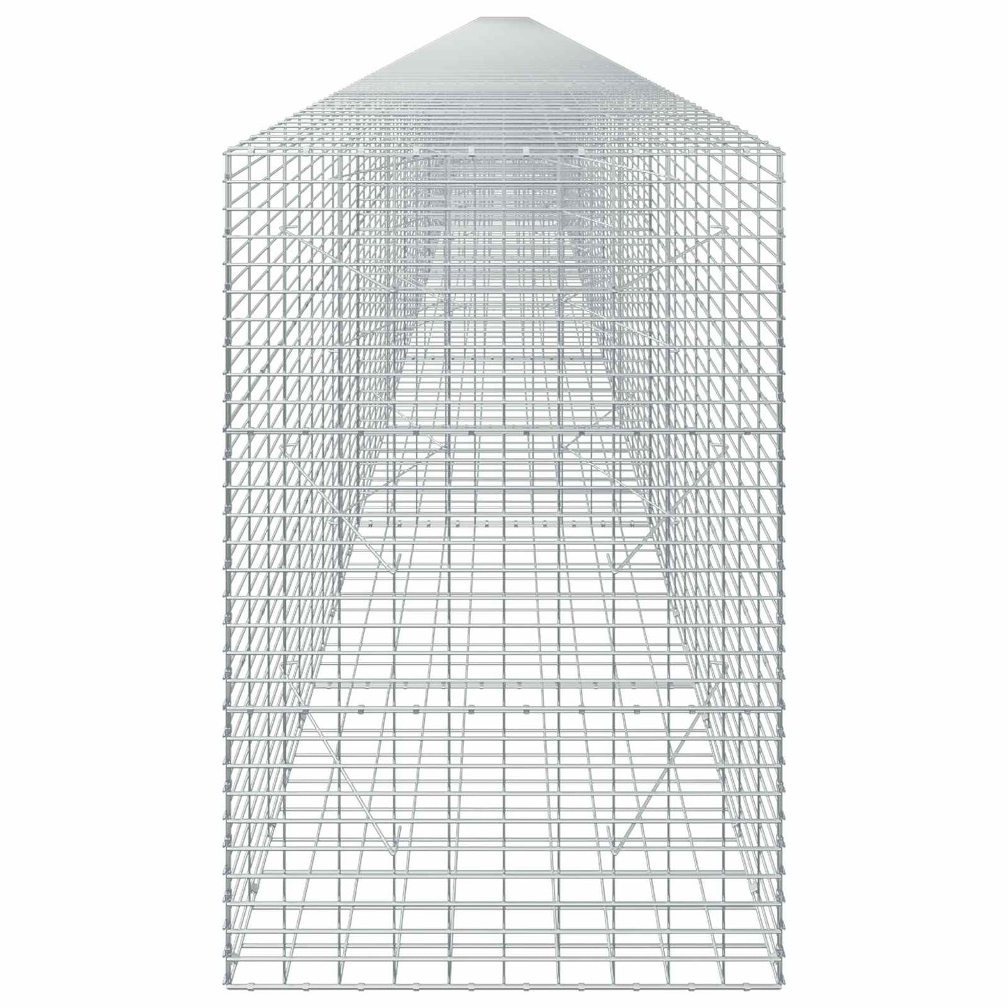 vidaXL Γκαμπιόν με σύρμα 3,5 mm και πλέγμα 5x10 cm 1200x100x150 εκ.