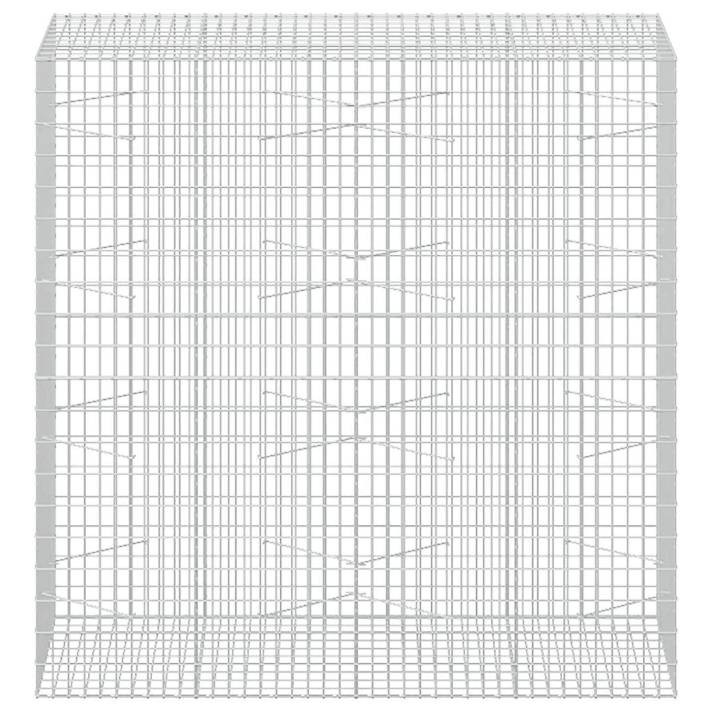 vidaXL Γκαμπιόν με σύρμα 3,5 mm και πλέγμα 5x10 cm 200x100x200 εκ