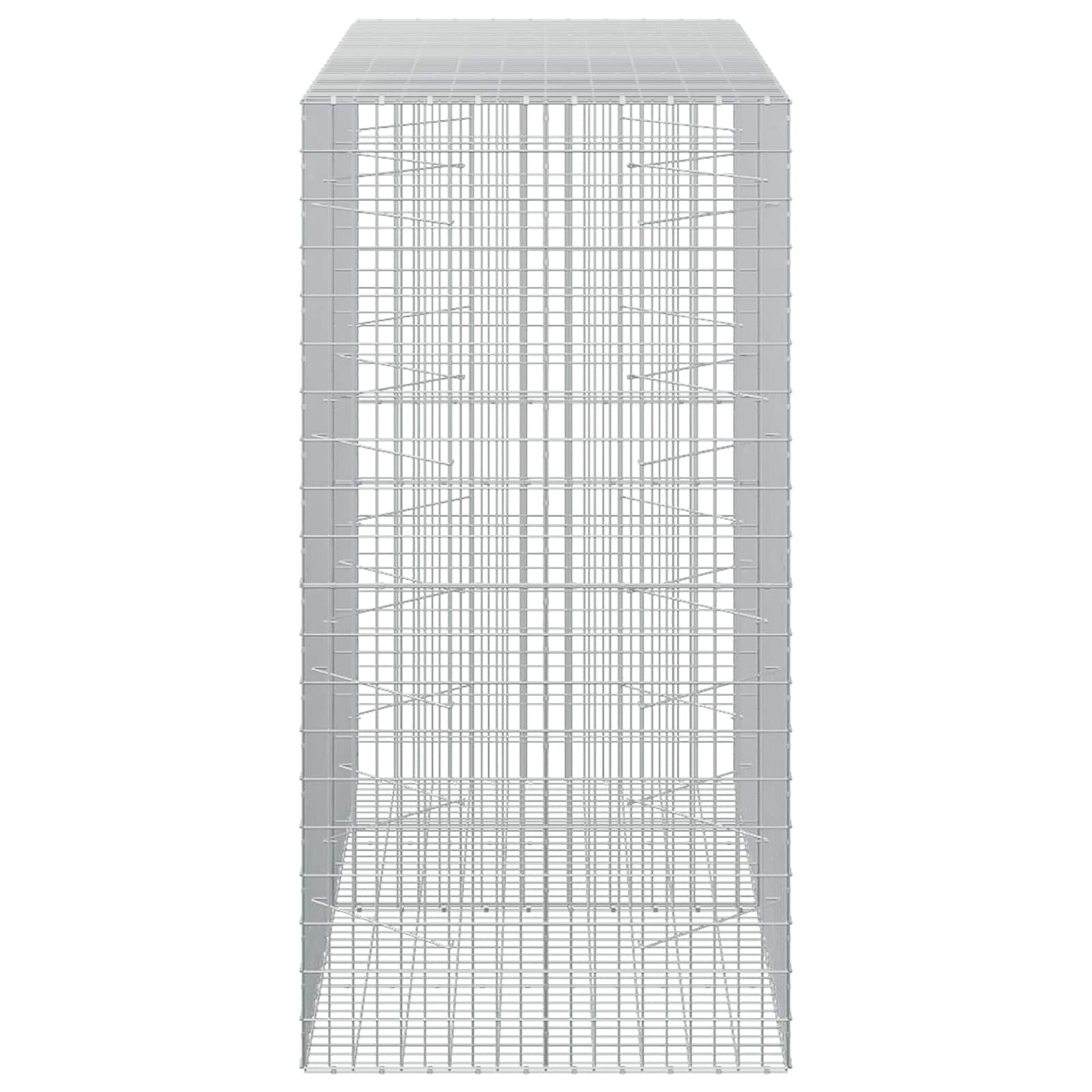 vidaXL Γκαμπιόν με σύρμα 3,5 mm και πλέγμα 5x10 cm 200x100x200 εκ