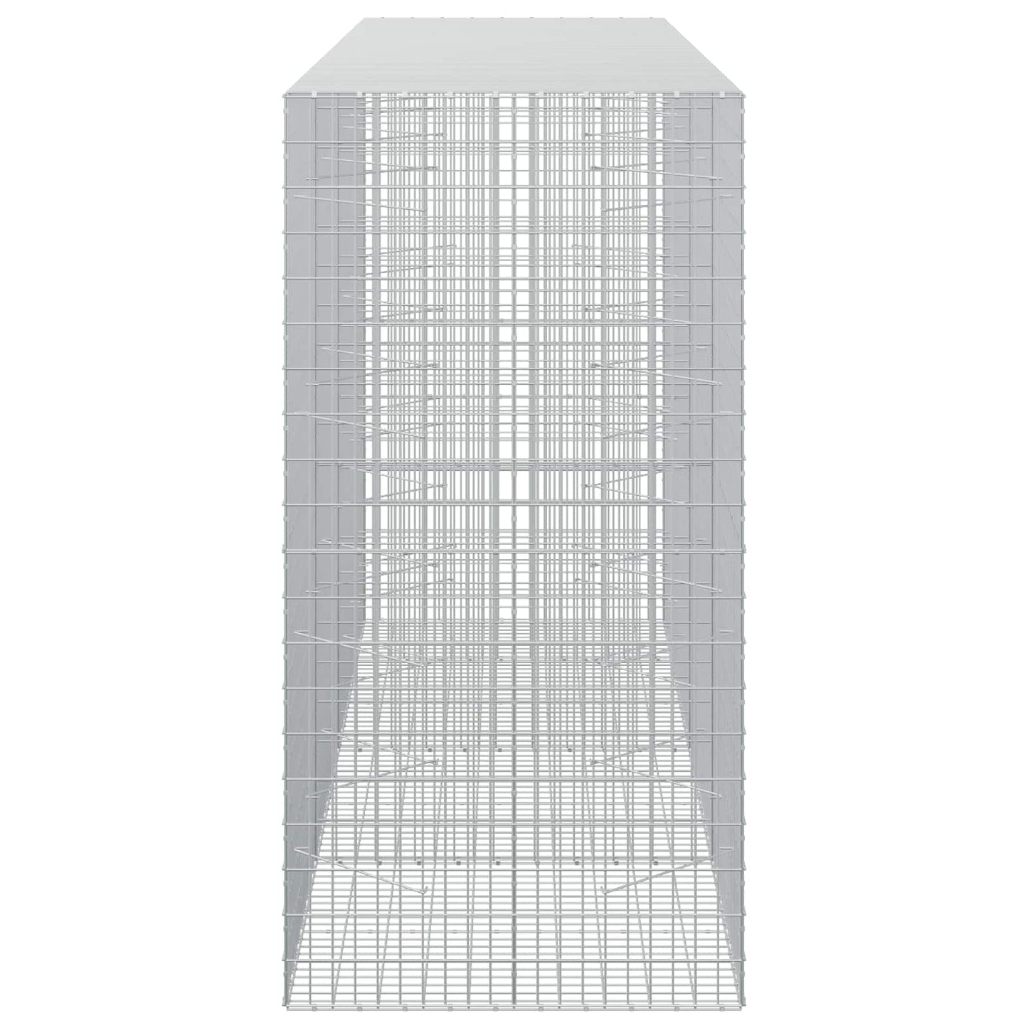 vidaXL Γκαμπιόν με σύρμα 3,5 mm και πλέγμα 5x10 cm 350x100x200 εκ.