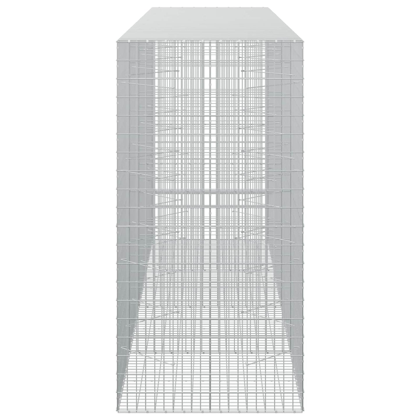 vidaXL Γκαμπιόν με σύρμα 3,5 mm και πλέγμα 5x10 cm 400x100x200 εκ