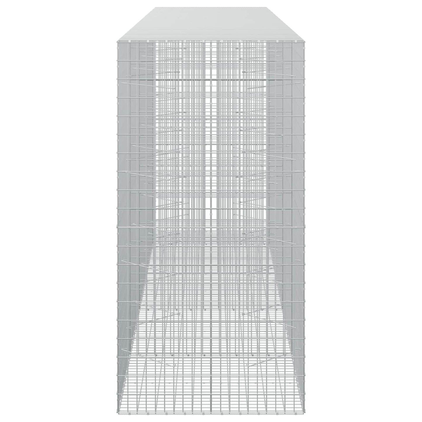 vidaXL Γκαμπιόν με σύρμα 3,5 mm και πλέγμα 5x10 cm 450x100x200 εκ