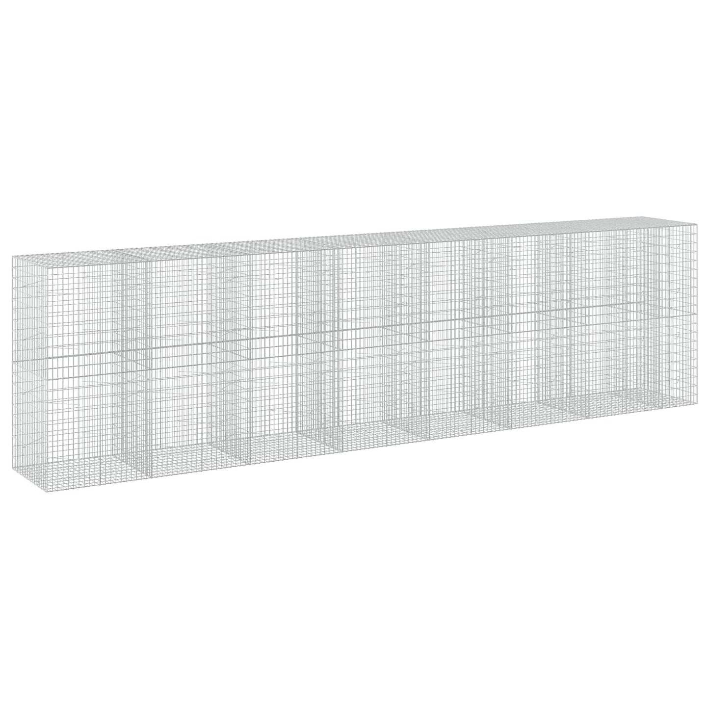 vidaXL Γκαμπιόν με σύρμα 3,5 mm και πλέγμα 5x10 cm 750x100x200 εκ.