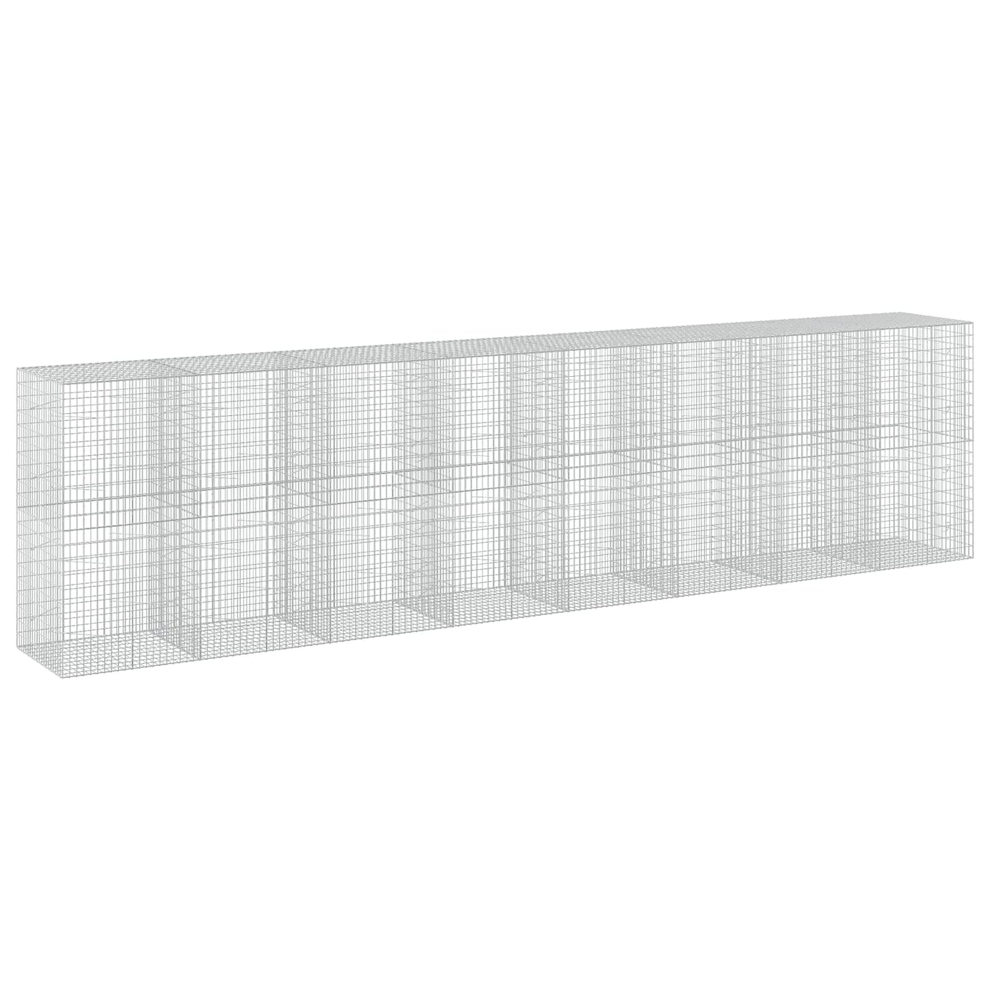 vidaXL Γκαμπιόν με σύρμα 3,5 mm και πλέγμα 5x10 cm 800x100x200 εκ