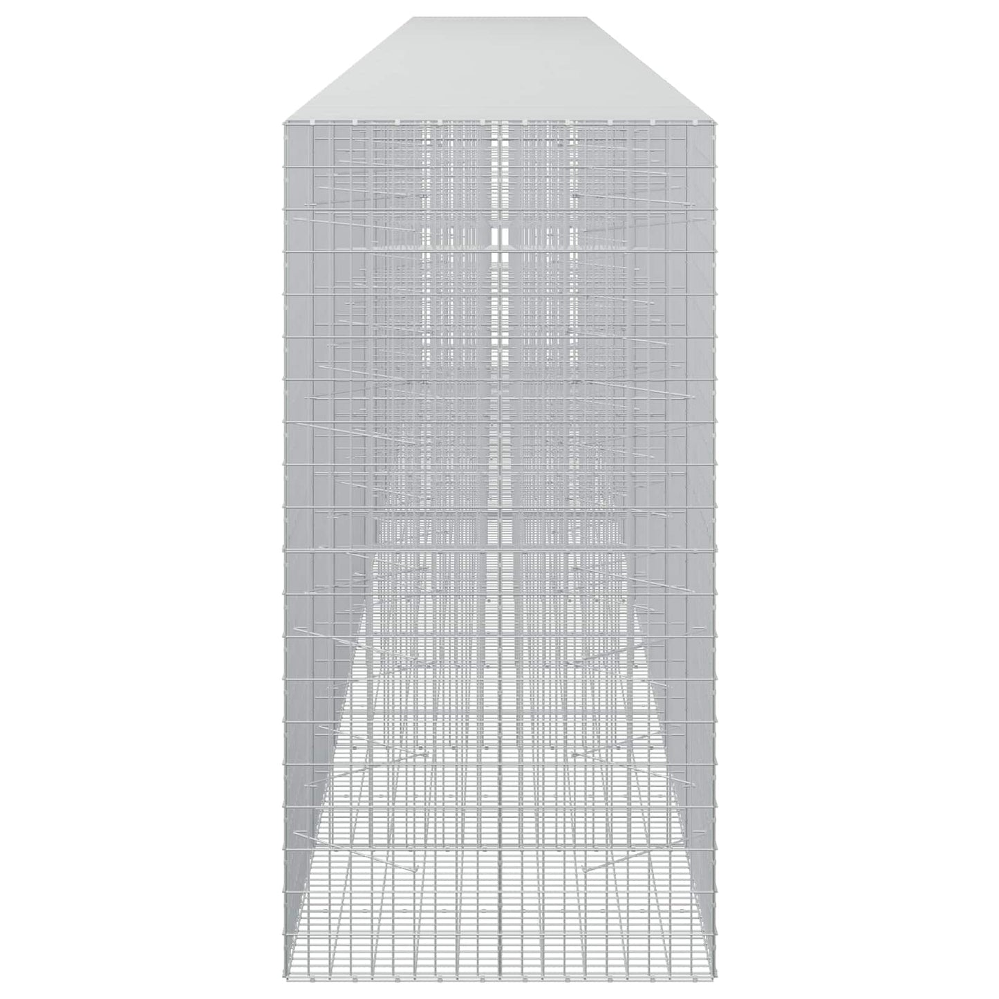 vidaXL Γκαμπιόν με σύρμα 3,5 mm και πλέγμα 5x10 cm 1000x100x200 εκ