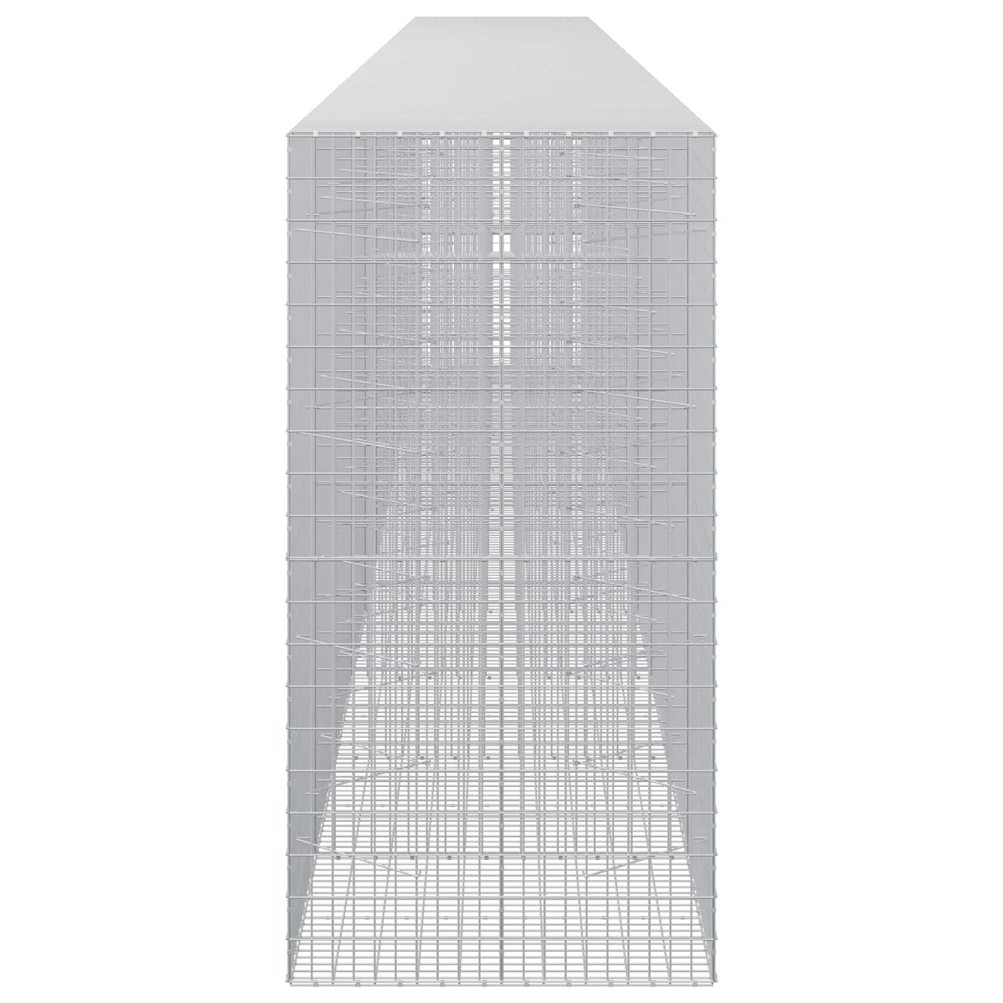 vidaXL Γκαμπιόν με σύρμα 3,5 mm και πλέγμα 5x10 cm 1050x100x200 εκ.