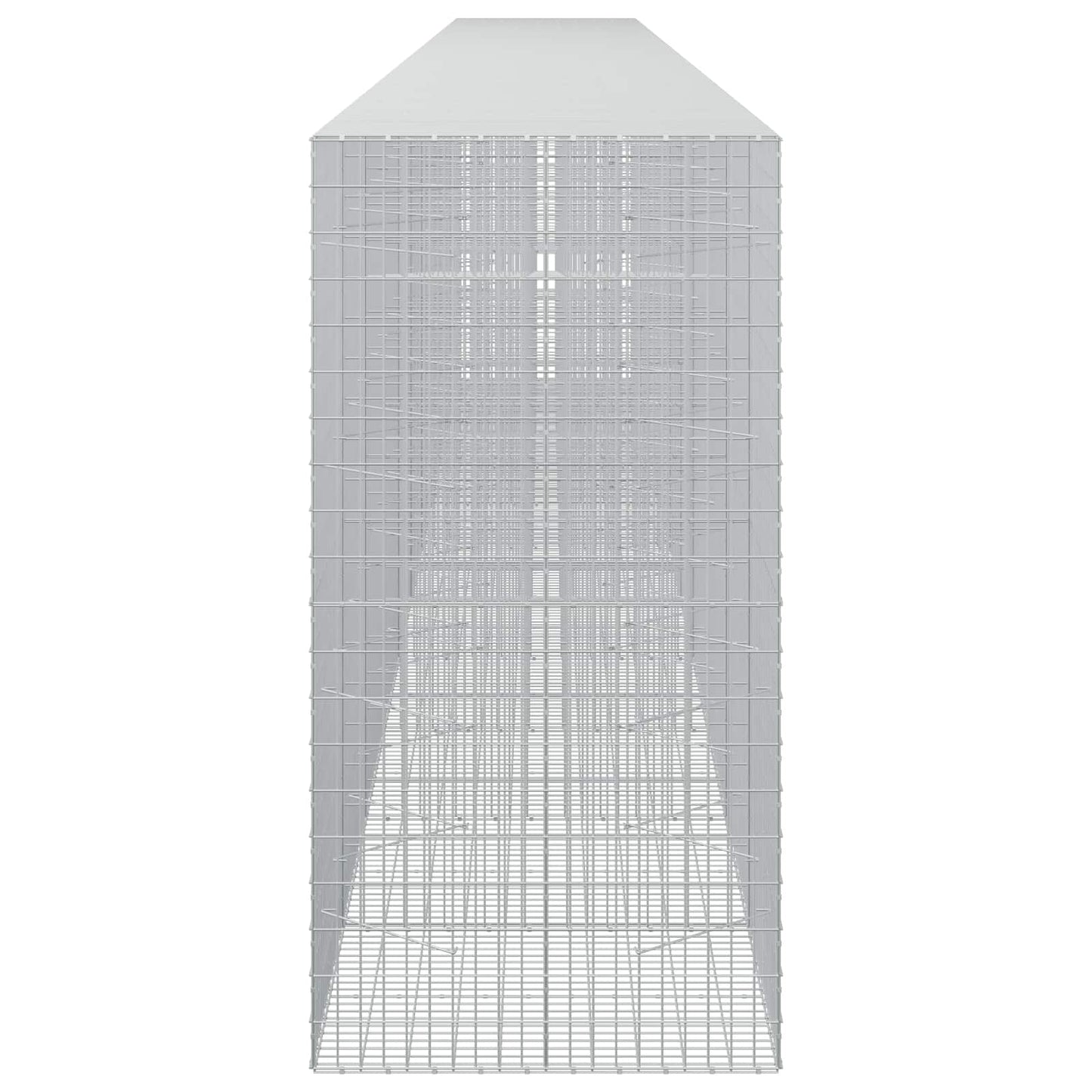 vidaXL Γκαμπιόν με σύρμα 3,5 mm και πλέγμα 5x10 cm 1100x100x200 εκ