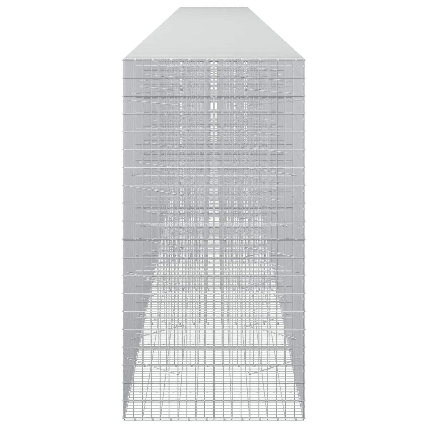 vidaXL Γκαμπιόν με σύρμα 3,5 mm και πλέγμα 5x10 cm 1200x100x200 εκ.