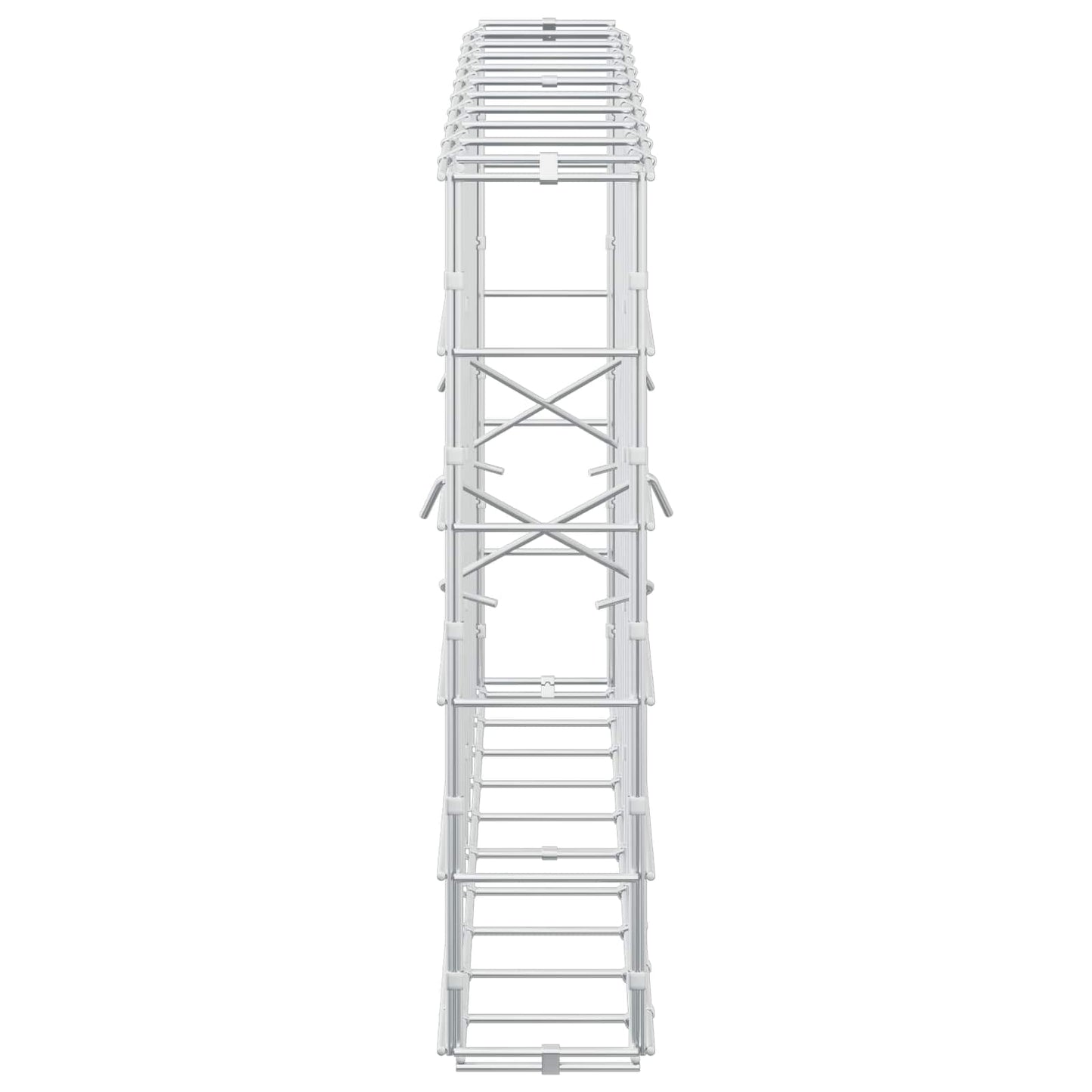 vidaXL Γκαμπιόν με σύρμα 3,5 mm και πλέγμα 10x10 cm 100x10x50 εκ