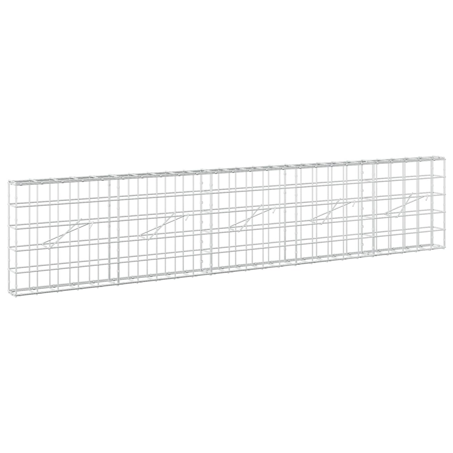 vidaXL Γκαμπιόν με σύρμα 3,5 mm και πλέγμα 10x10 cm 250x10x50 εκ