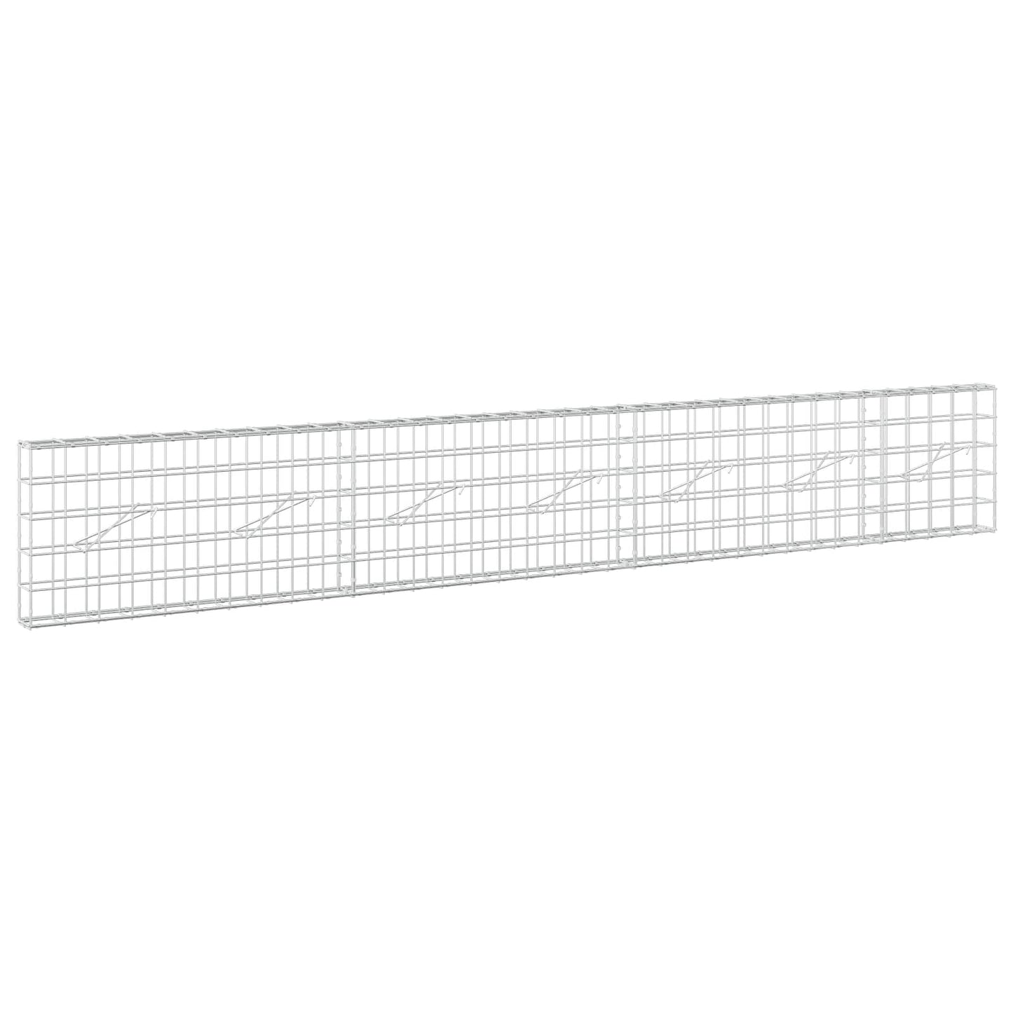 vidaXL Γκαμπιόν με σύρμα 3,5 mm και πλέγμα 10x10 cm 350x10x50 εκ