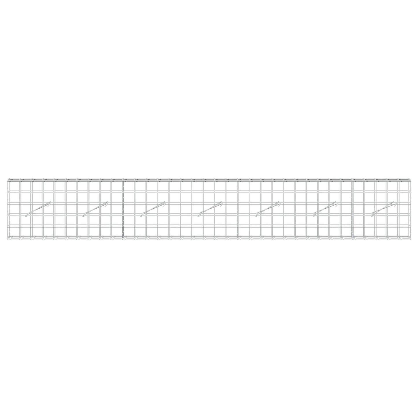 vidaXL Γκαμπιόν με σύρμα 3,5 mm και πλέγμα 10x10 cm 350x10x50 εκ