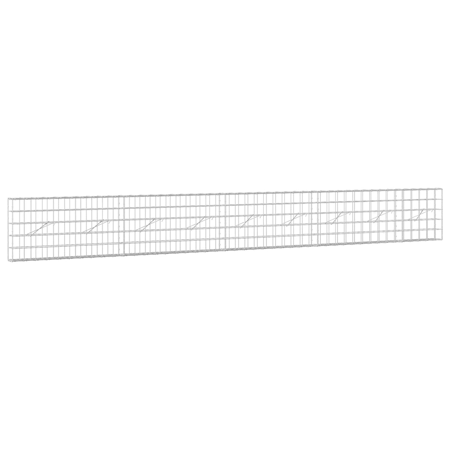 vidaXL Γκαμπιόν με σύρμα 3,5 mm και πλέγμα 10x10 cm 450x10x50 εκ