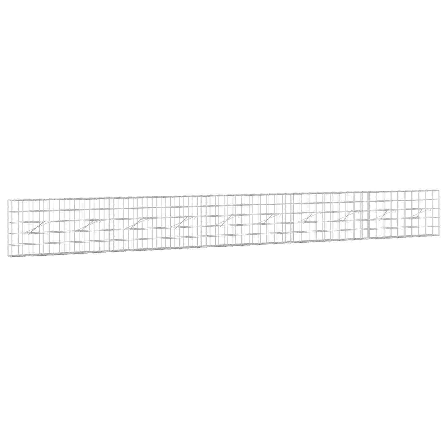 vidaXL Γκαμπιόν με σύρμα 3,5 mm και πλέγμα 10x10 cm 500x10x50 εκ