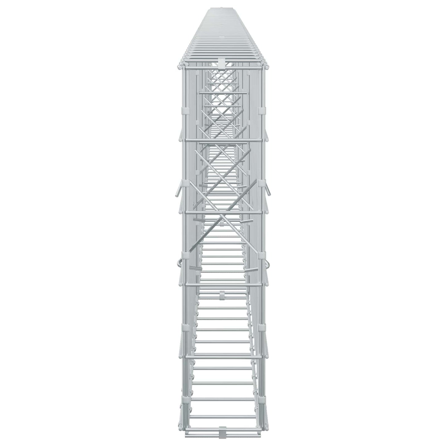 vidaXL Γκαμπιόν με σύρμα 3,5 mm και πλέγμα 10x10 cm 550x10x50 εκ