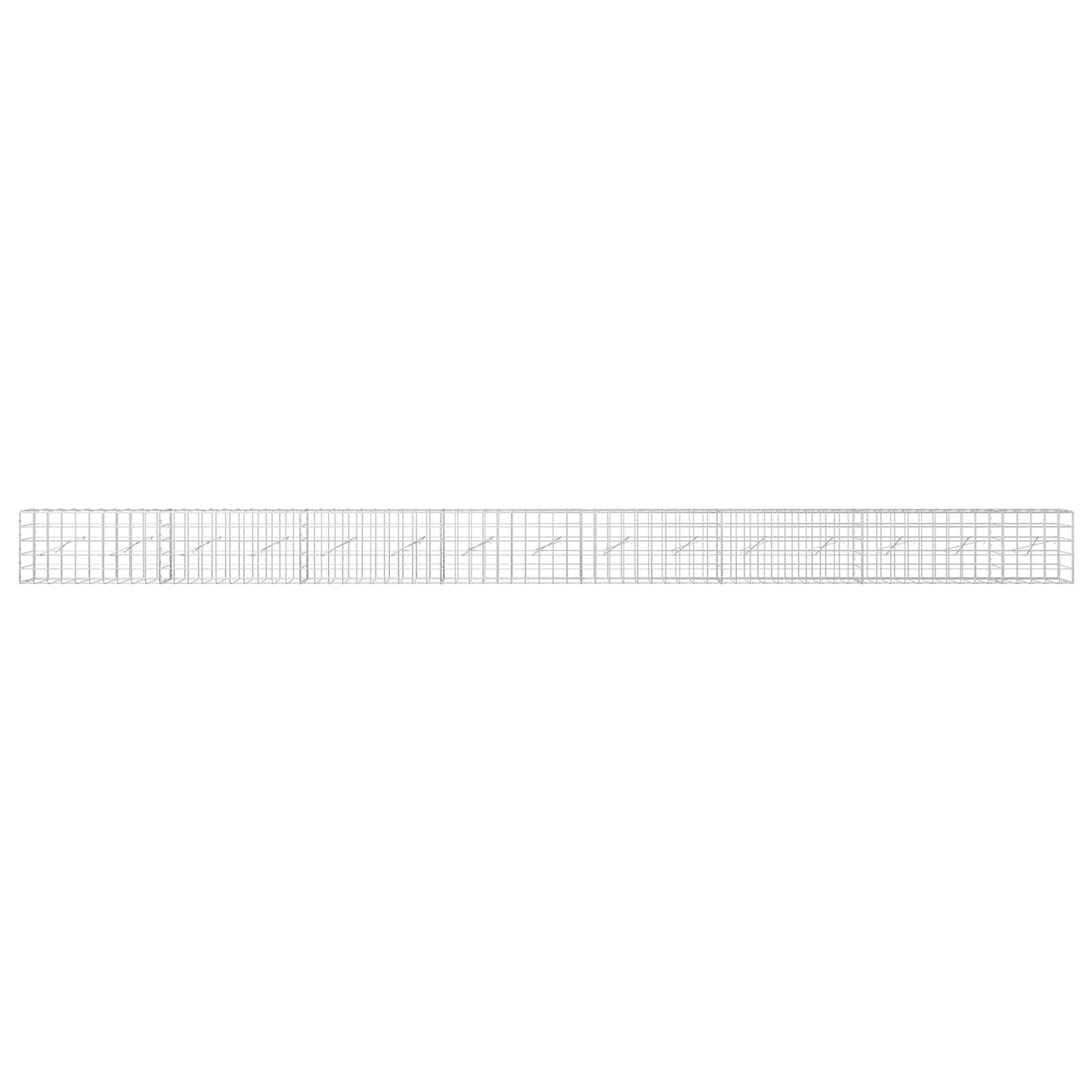 vidaXL Γκαμπιόν με σύρμα 3,5 mm και πλέγμα 10x10 cm 750x10x50 εκ.