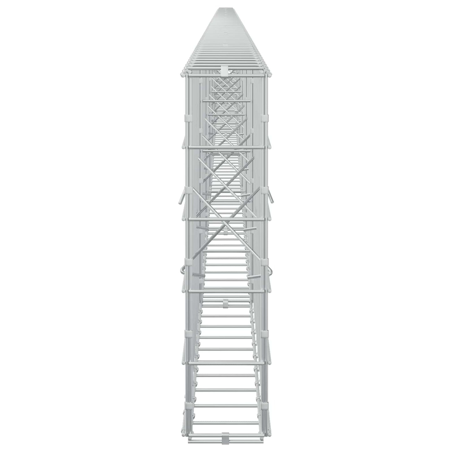 vidaXL Γκαμπιόν με σύρμα 3,5 mm και πλέγμα 10x10 cm 1050x10x50 εκ