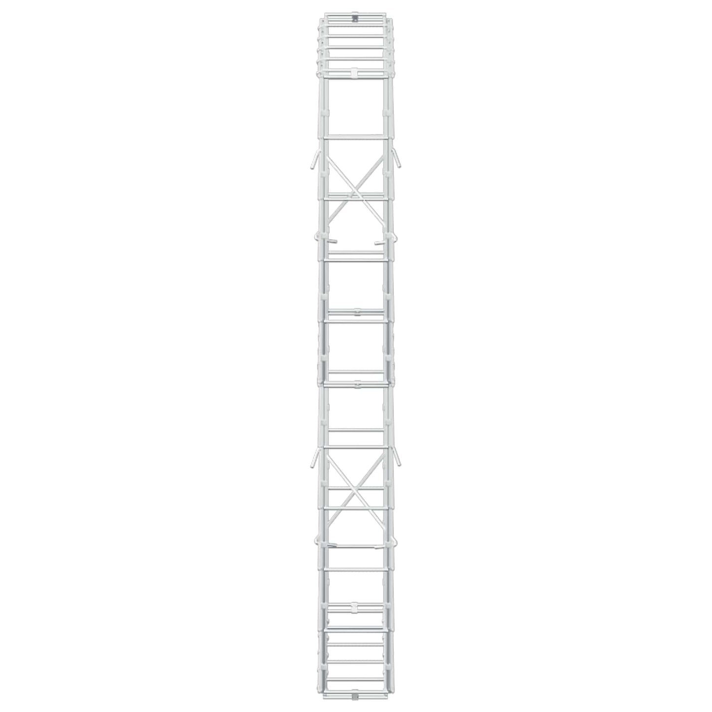 vidaXL Γκαμπιόν με σύρμα 3,5 mm και πλέγμα 10x10 cm 50x10x100 εκ