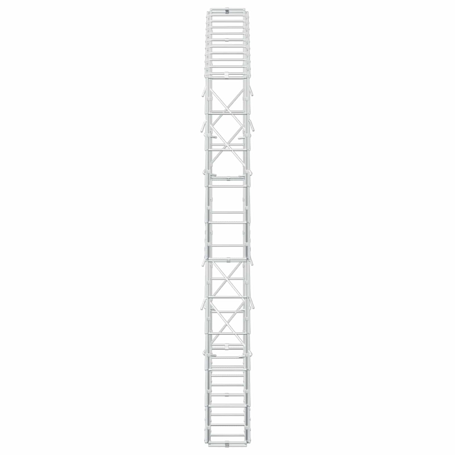 vidaXL Γκαμπιόν με σύρμα 3,5 mm και πλέγμα 10x10 cm 100x10x100 εκ.