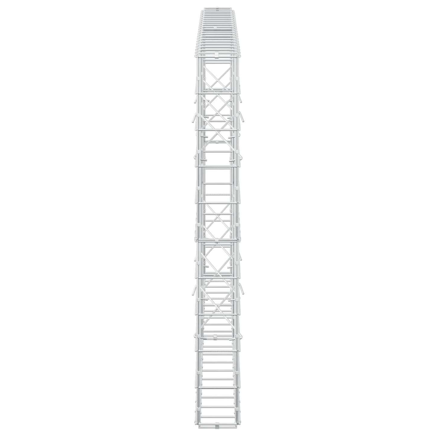 vidaXL Γκαμπιόν με σύρμα 3,5 mm και πλέγμα 10x10 cm 200x10x100 εκ