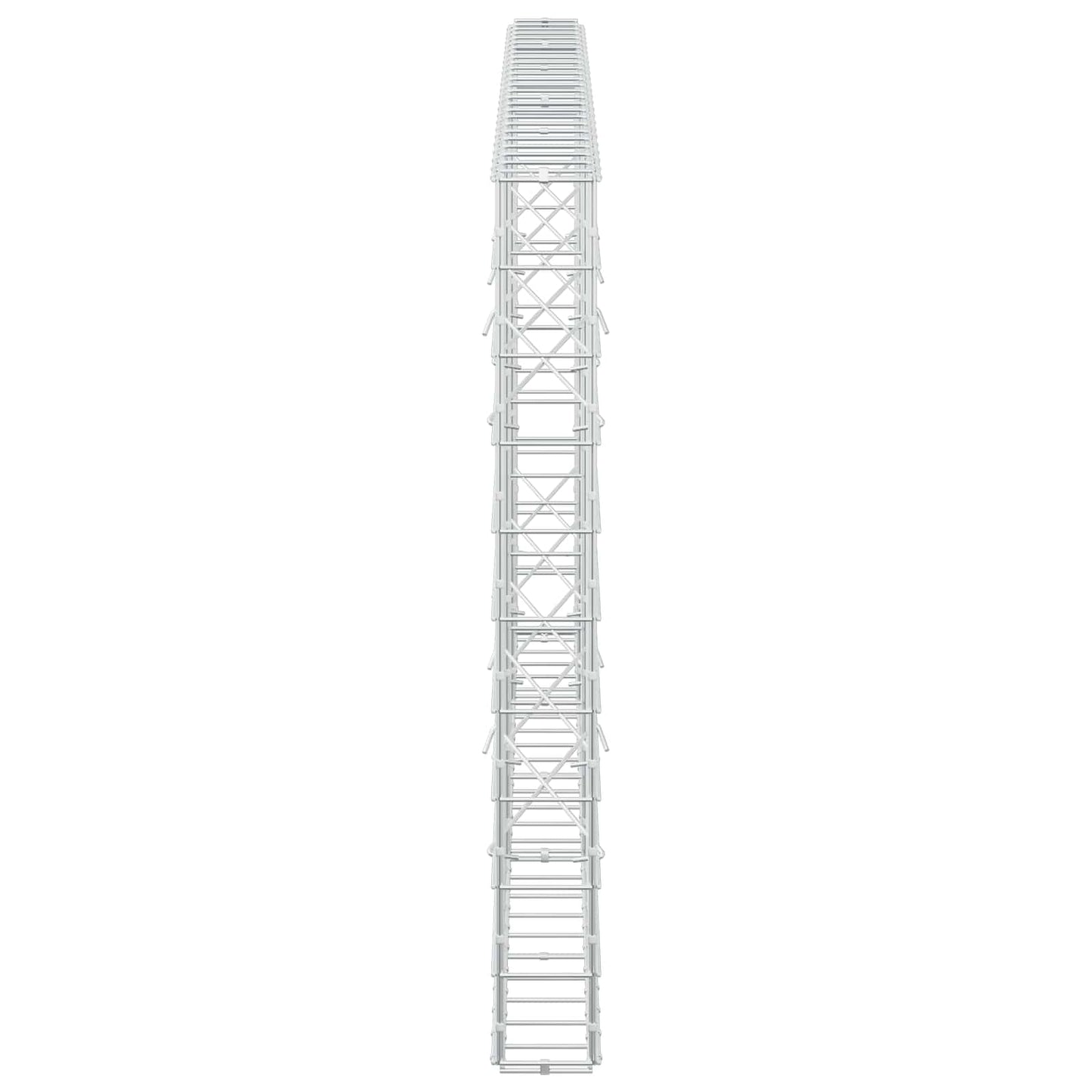 vidaXL Γκαμπιόν με σύρμα 3,5 mm και πλέγμα 10x10 cm 250x10x100 εκ