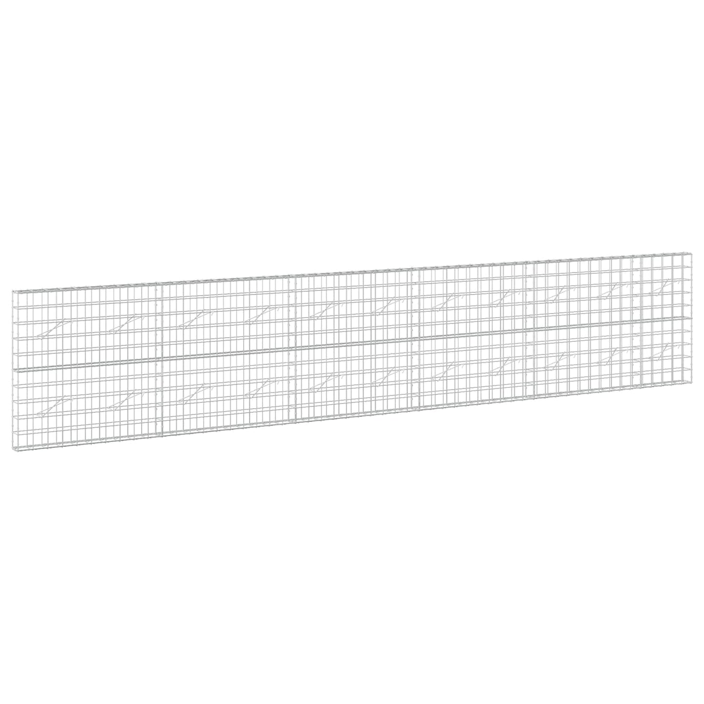vidaXL Γκαμπιόν με σύρμα 3,5 mm και πλέγμα 10x10 cm 550x10x100 εκ