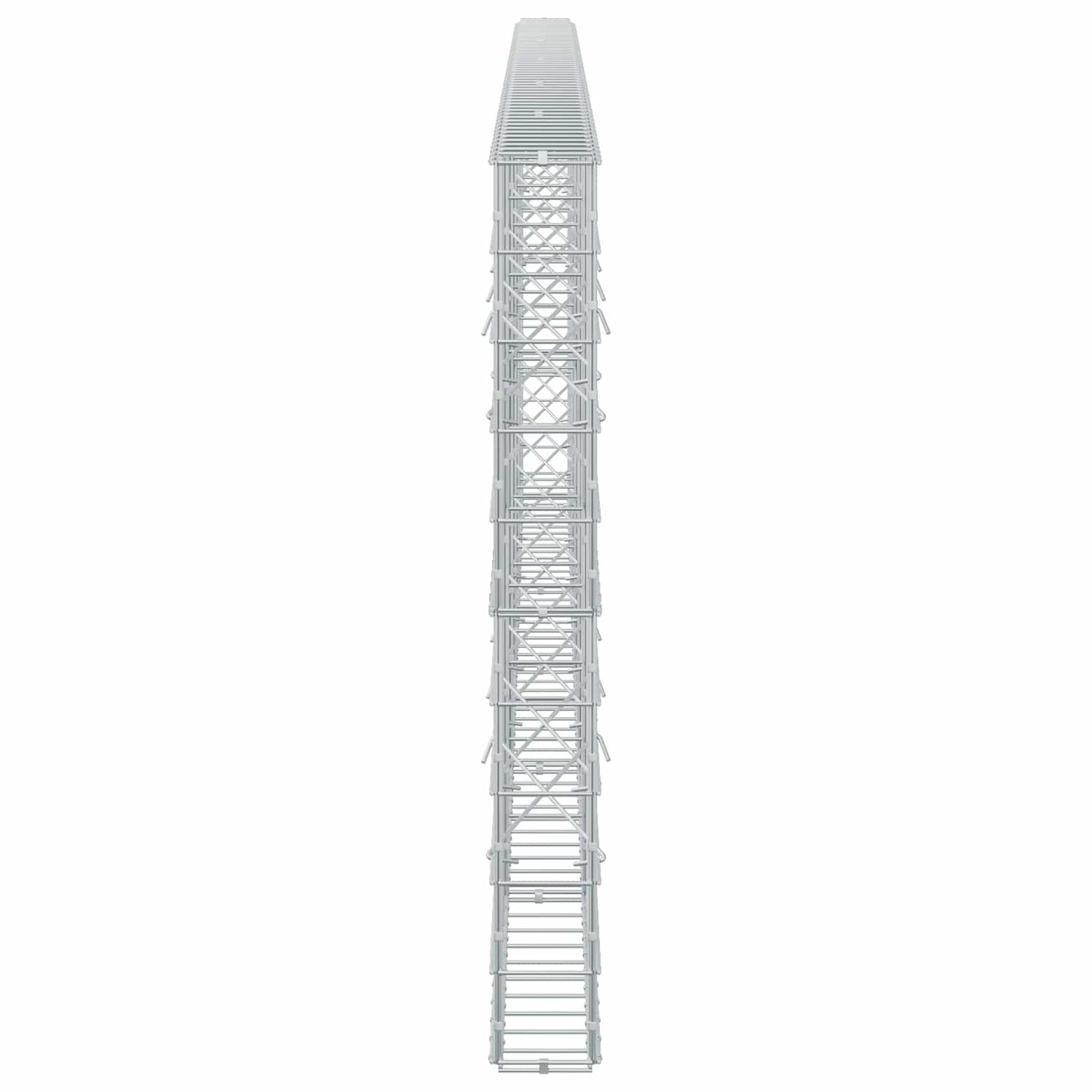 vidaXL Γκαμπιόν με σύρμα 3,5 mm και πλέγμα 10x10 cm 550x10x100 εκ