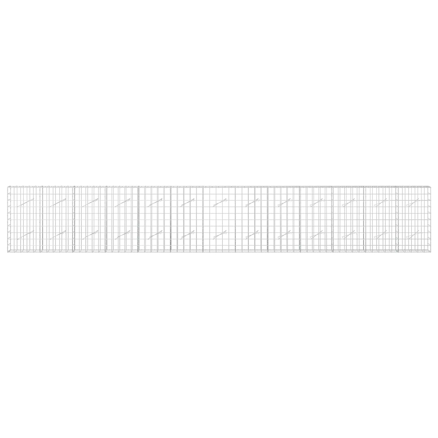 vidaXL Γκαμπιόν με σύρμα 3,5 mm και πλέγμα 10x10 cm 650x10x100 εκ