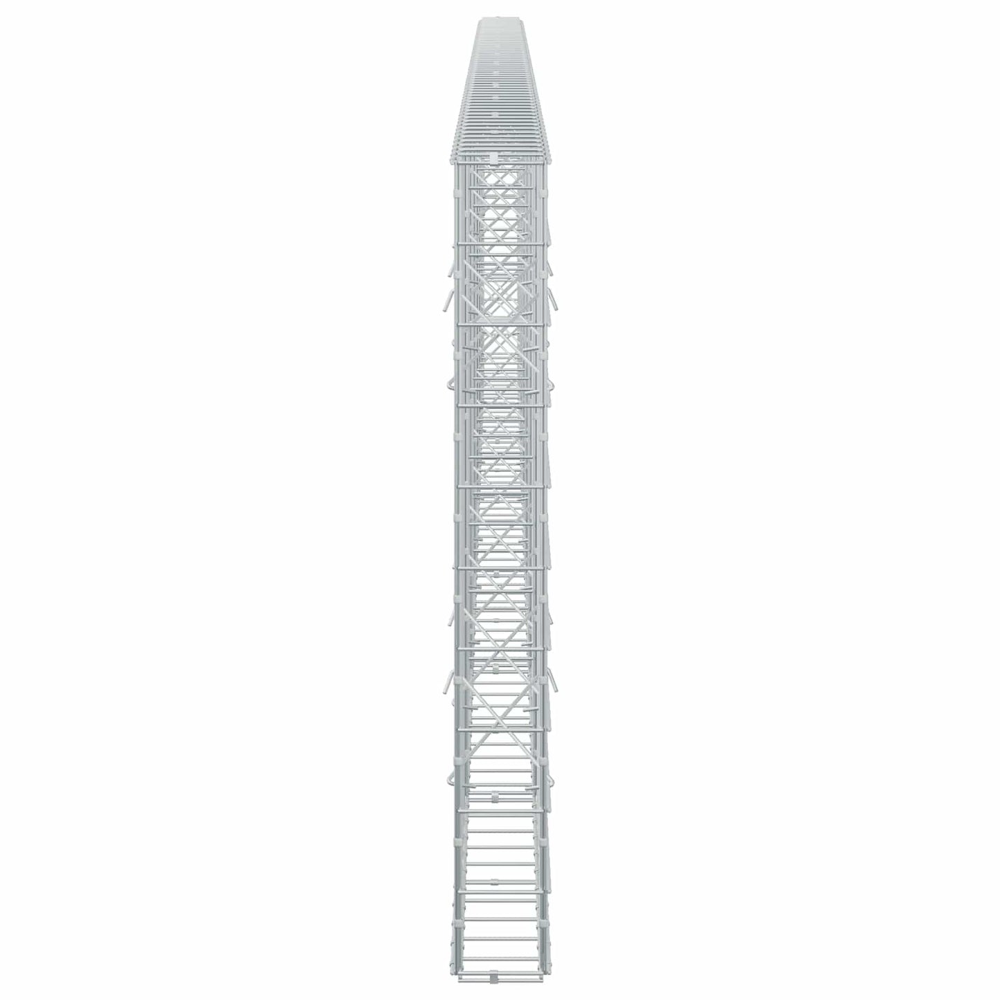 vidaXL Γκαμπιόν με σύρμα 3,5 mm και πλέγμα 10x10 cm 650x10x100 εκ
