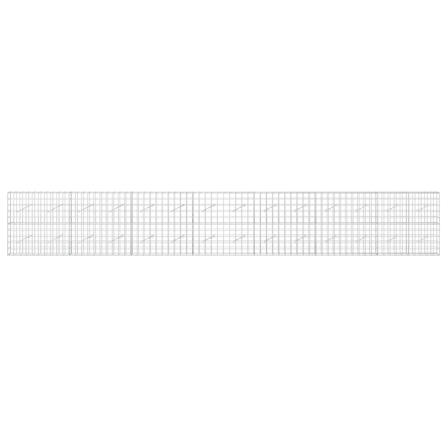 vidaXL Γκαμπιόν με σύρμα 3,5 mm και πλέγμα 10x10 cm 700x10x100 εκ.