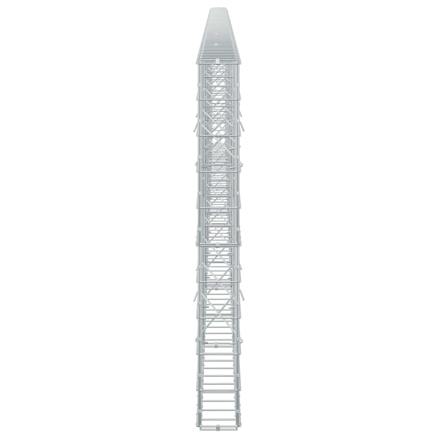 vidaXL Γκαμπιόν με σύρμα 3,5 mm και πλέγμα 10x10 cm 750x10x100 εκ