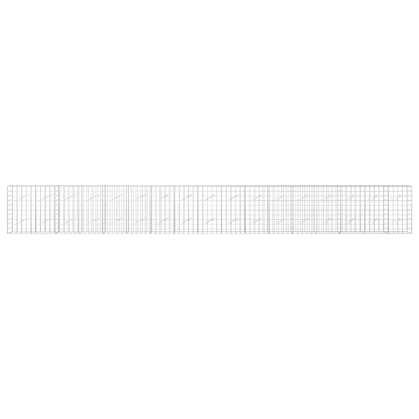 vidaXL Γκαμπιόν με σύρμα 3,5 mm και πλέγμα 10x10 cm 850x10x100 εκ