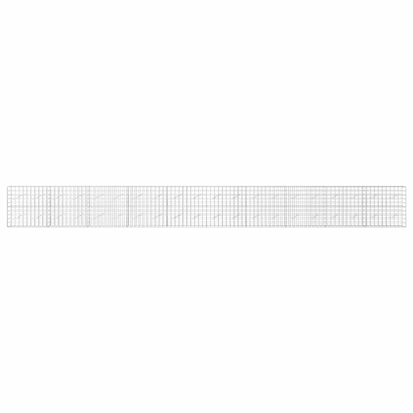 vidaXL Γκαμπιόν με σύρμα 3,5 mm και πλέγμα 10x10 cm 1000x10x100 εκ.