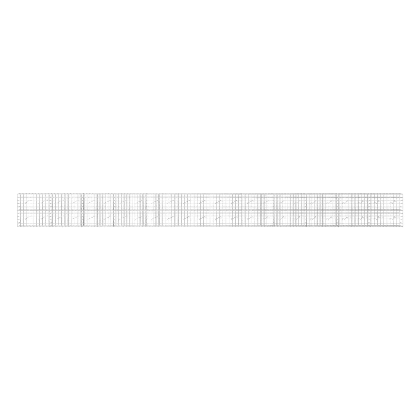 vidaXL Γκαμπιόν με σύρμα 3,5 mm και πλέγμα 10x10 cm 1200x10x100 εκ.