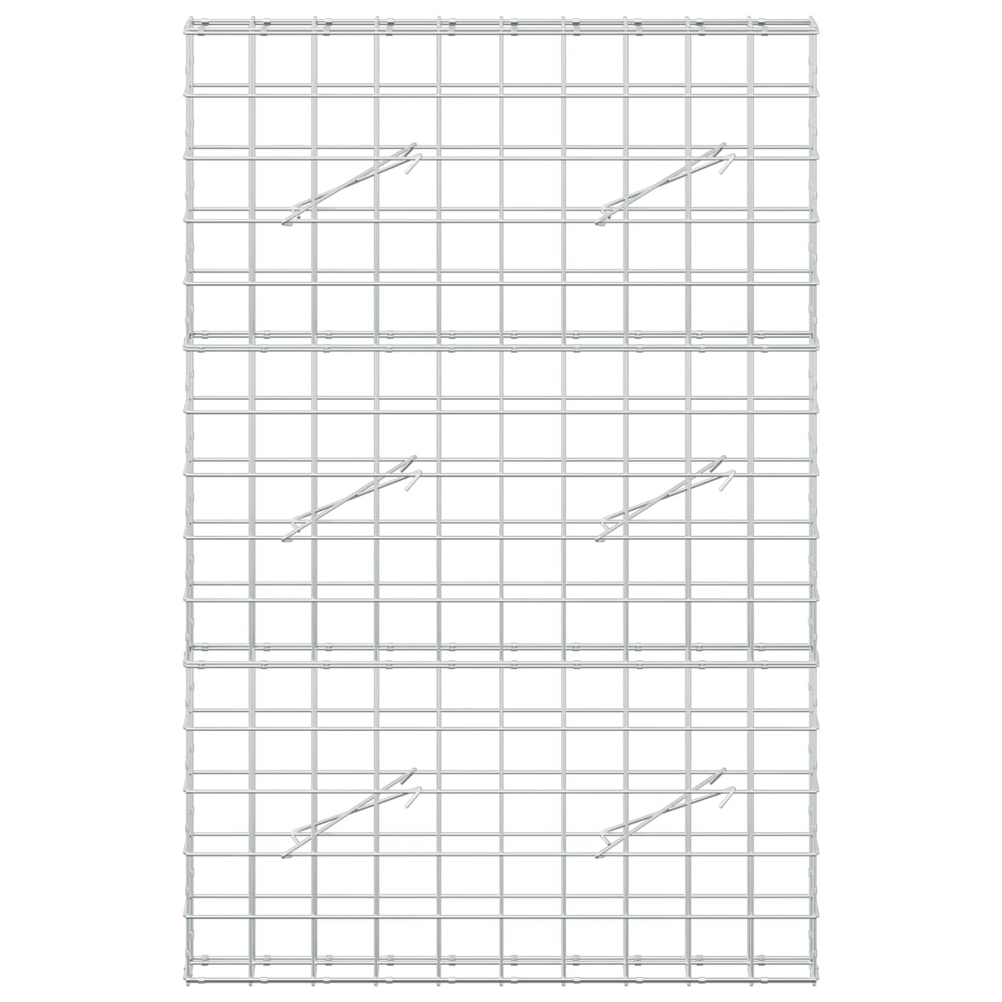 vidaXL Γκαμπιόν με σύρμα 3,5 mm και πλέγμα 10x10 cm 100x10x150 εκ