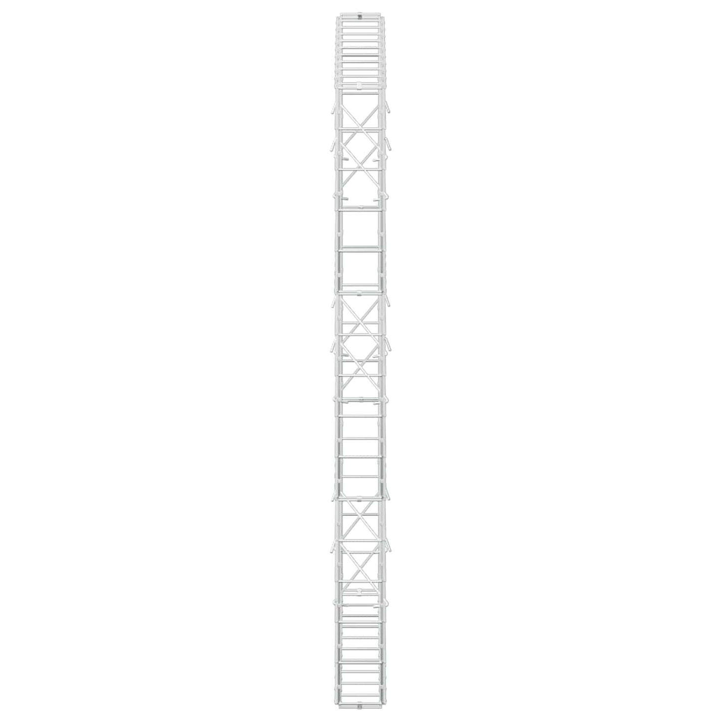 vidaXL Γκαμπιόν με σύρμα 3,5 mm και πλέγμα 10x10 cm 100x10x150 εκ
