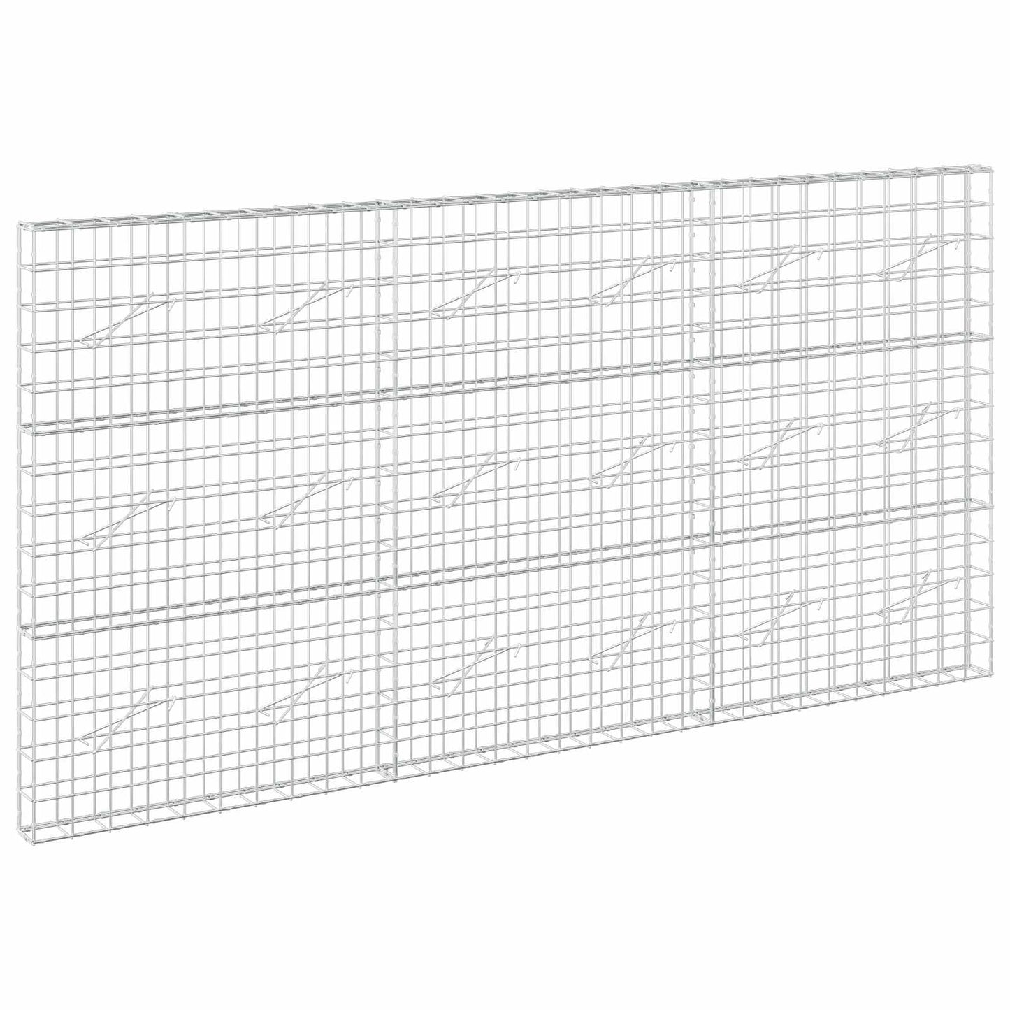 vidaXL Γκαμπιόν με σύρμα 3,5 mm και πλέγμα 10x10 cm 300x10x150 εκ