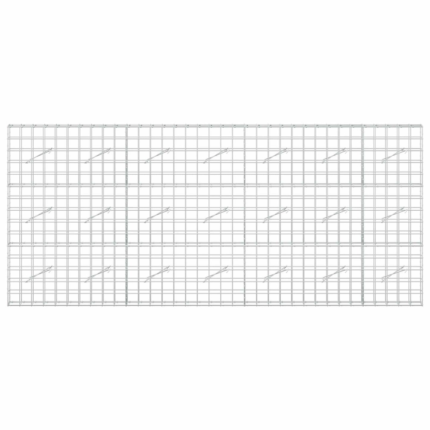 vidaXL Γκαμπιόν με σύρμα 3,5 mm και πλέγμα 10x10 cm 350x10x150 εκ