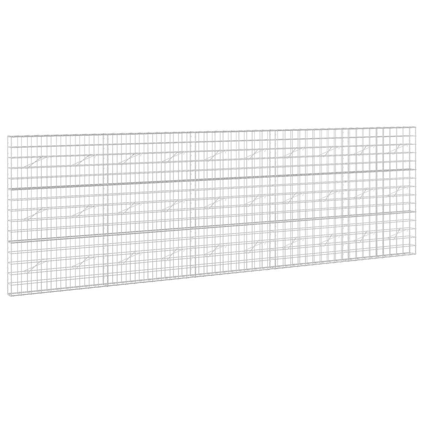 vidaXL Γκαμπιόν με σύρμα 3,5 mm και πλέγμα 10x10 cm 500x10x150 εκ