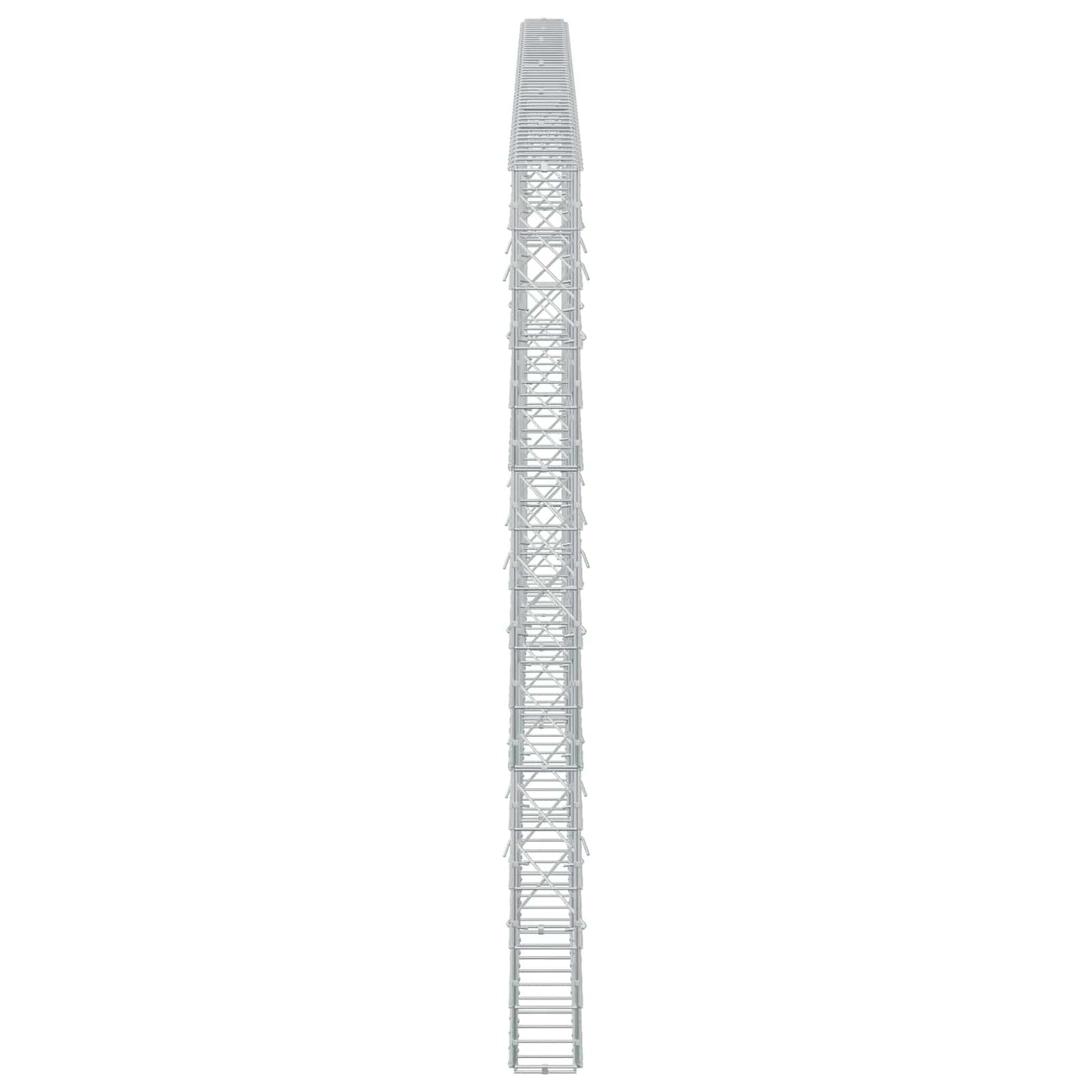 vidaXL Γκαμπιόν με σύρμα 3,5 mm και πλέγμα 10x10 cm 500x10x150 εκ
