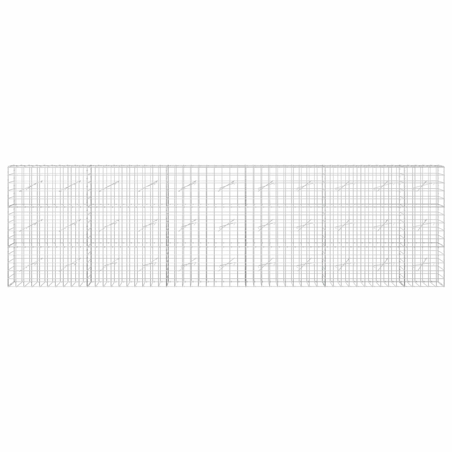 vidaXL Γκαμπιόν με σύρμα 3,5 mm και πλέγμα 10x10 cm 550x10x150 εκ