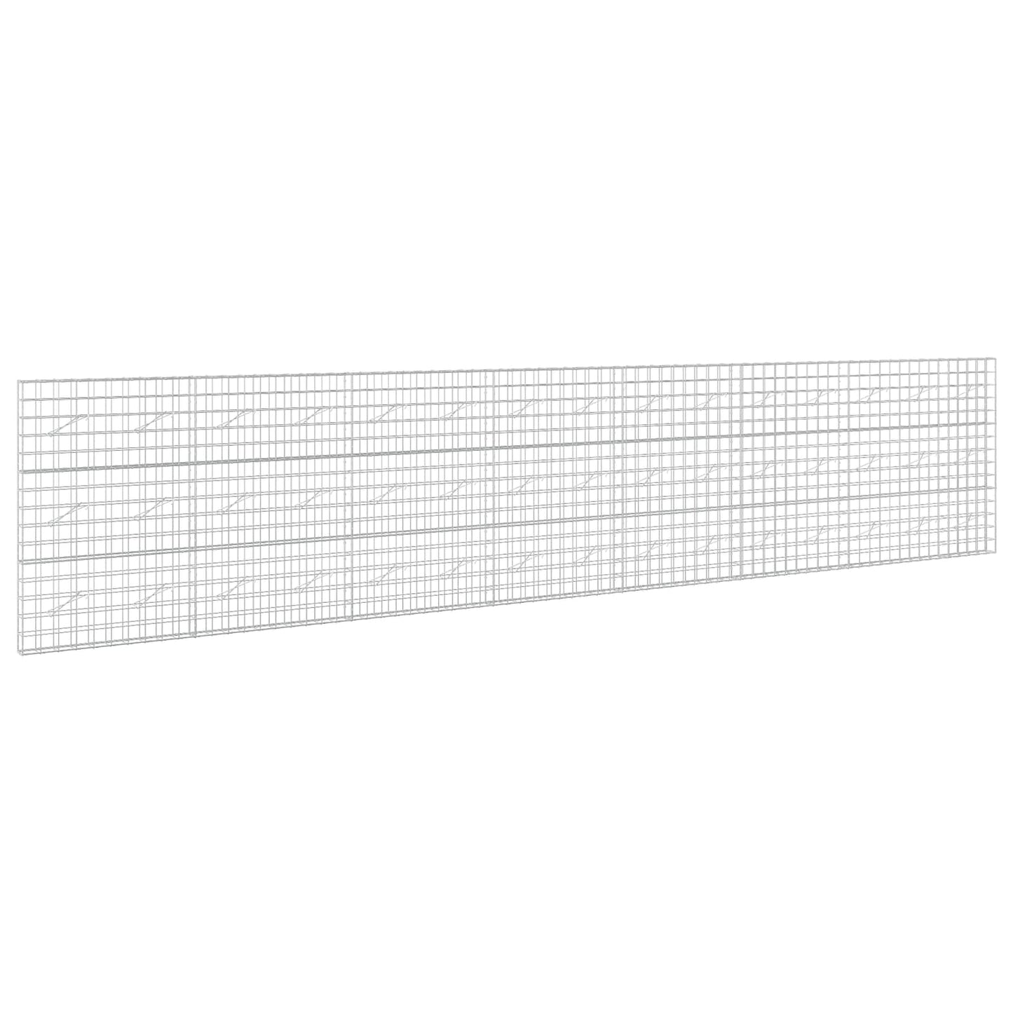 vidaXL Γκαμπιόν με σύρμα 3,5 mm και πλέγμα 10x10 cm 750x10x150 εκ