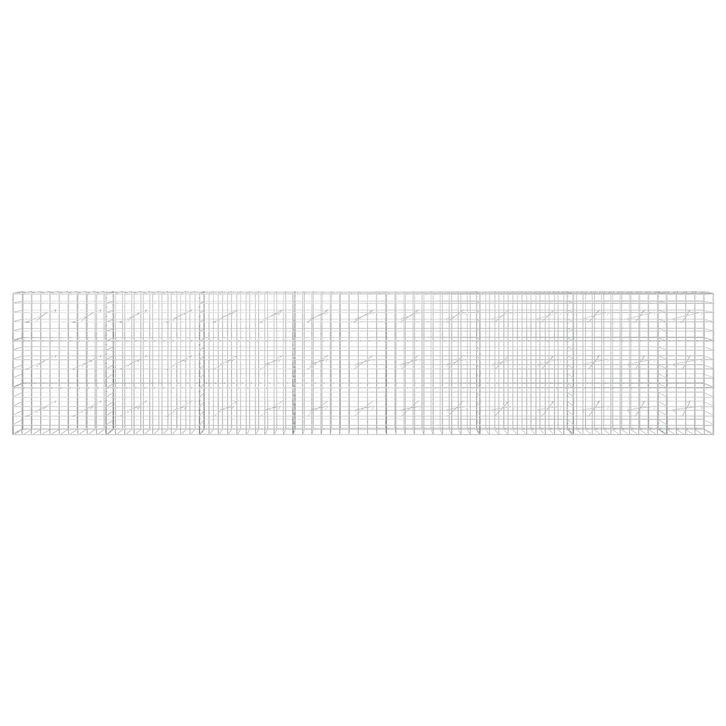 vidaXL Γκαμπιόν με σύρμα 3,5 mm και πλέγμα 10x10 cm 750x10x150 εκ