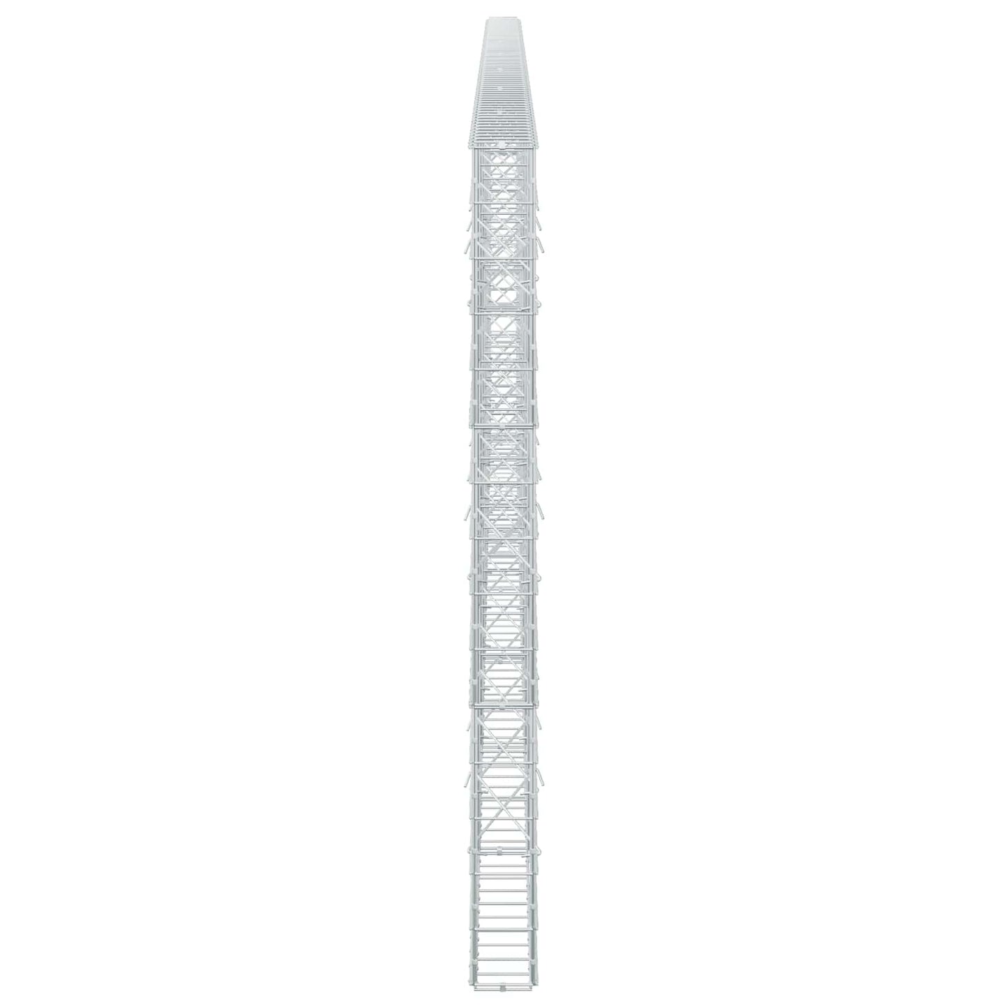 vidaXL Γκαμπιόν με σύρμα 3,5 mm και πλέγμα 10x10 cm 750x10x150 εκ