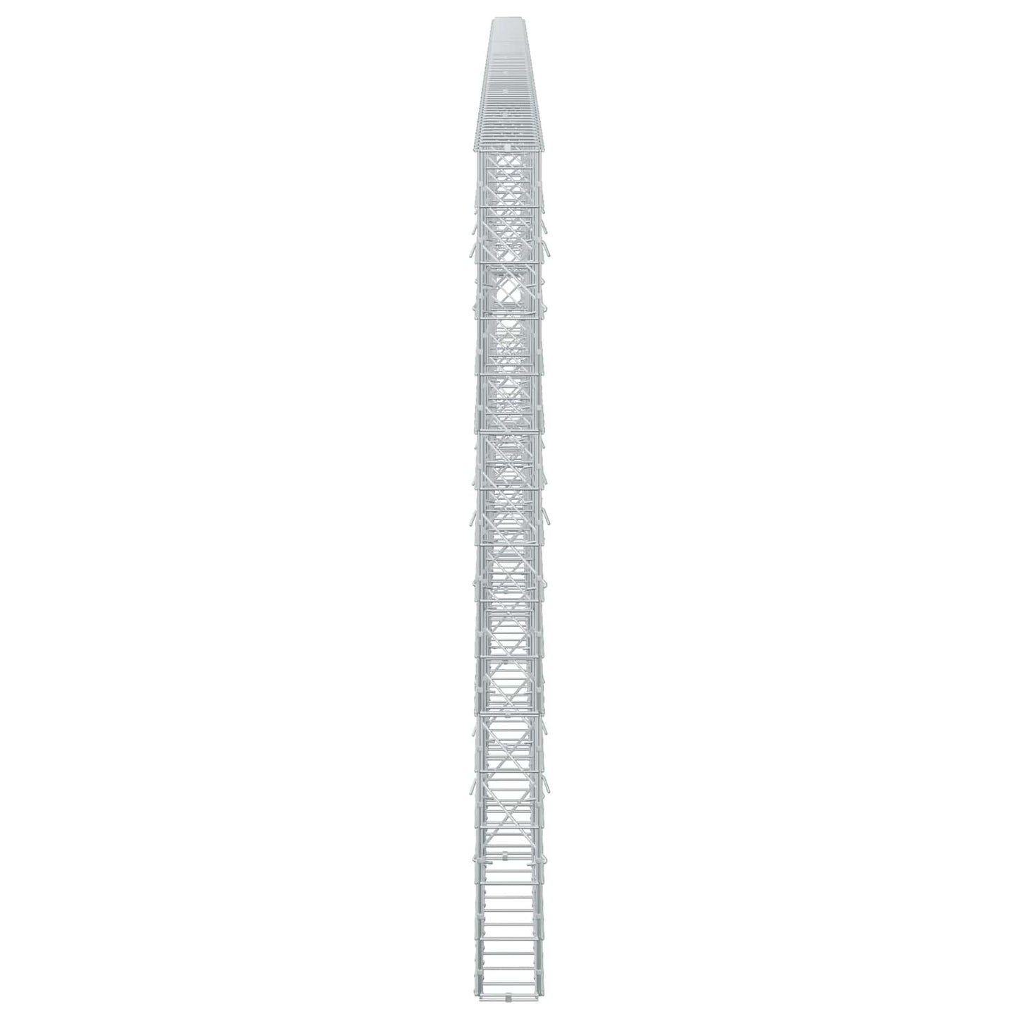 vidaXL Γκαμπιόν με σύρμα 3,5 mm και πλέγμα 10x10 cm 800x10x150 εκ