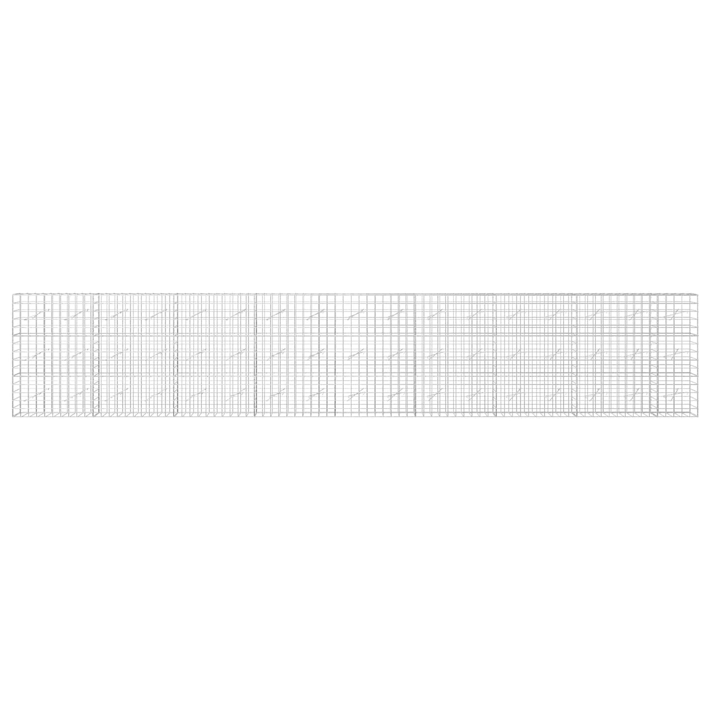 vidaXL Γκαμπιόν με σύρμα 3,5 mm και πλέγμα 10x10 cm 850x10x150 εκ